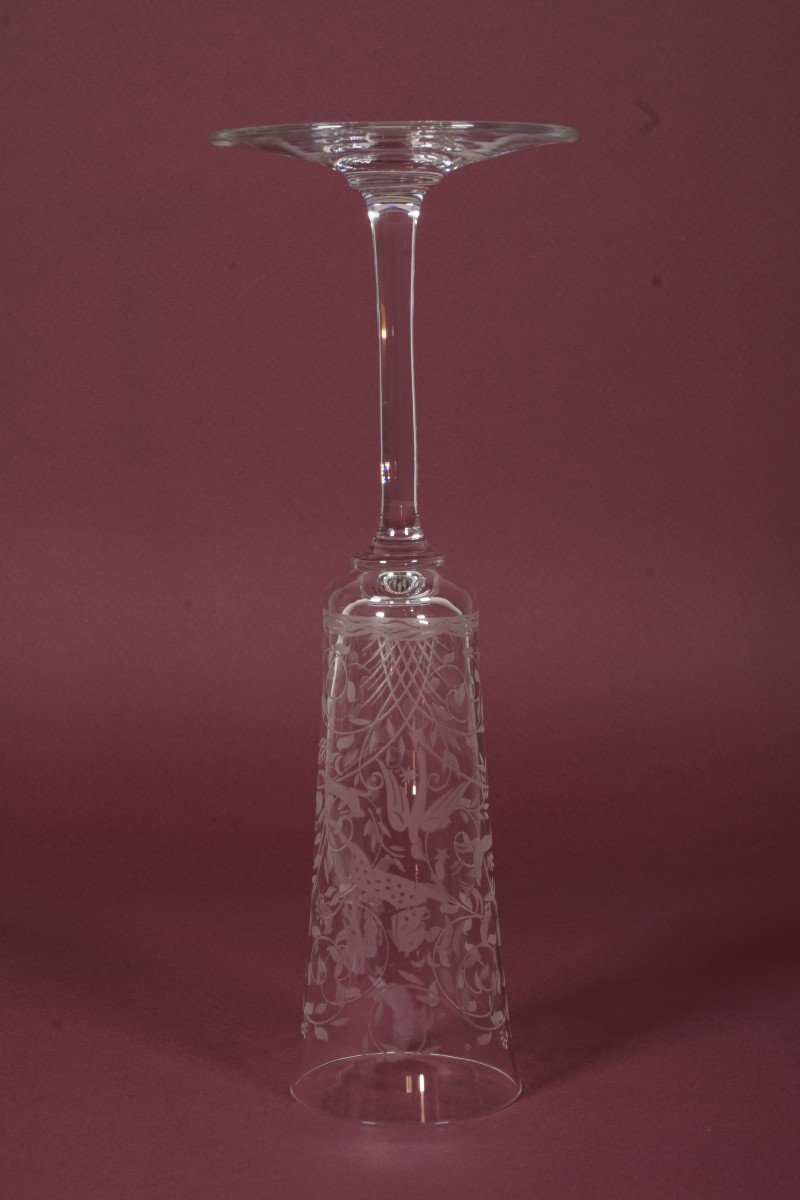 9 Flutes à Champagne Cristal Leila Baccarat Leillah-photo-3