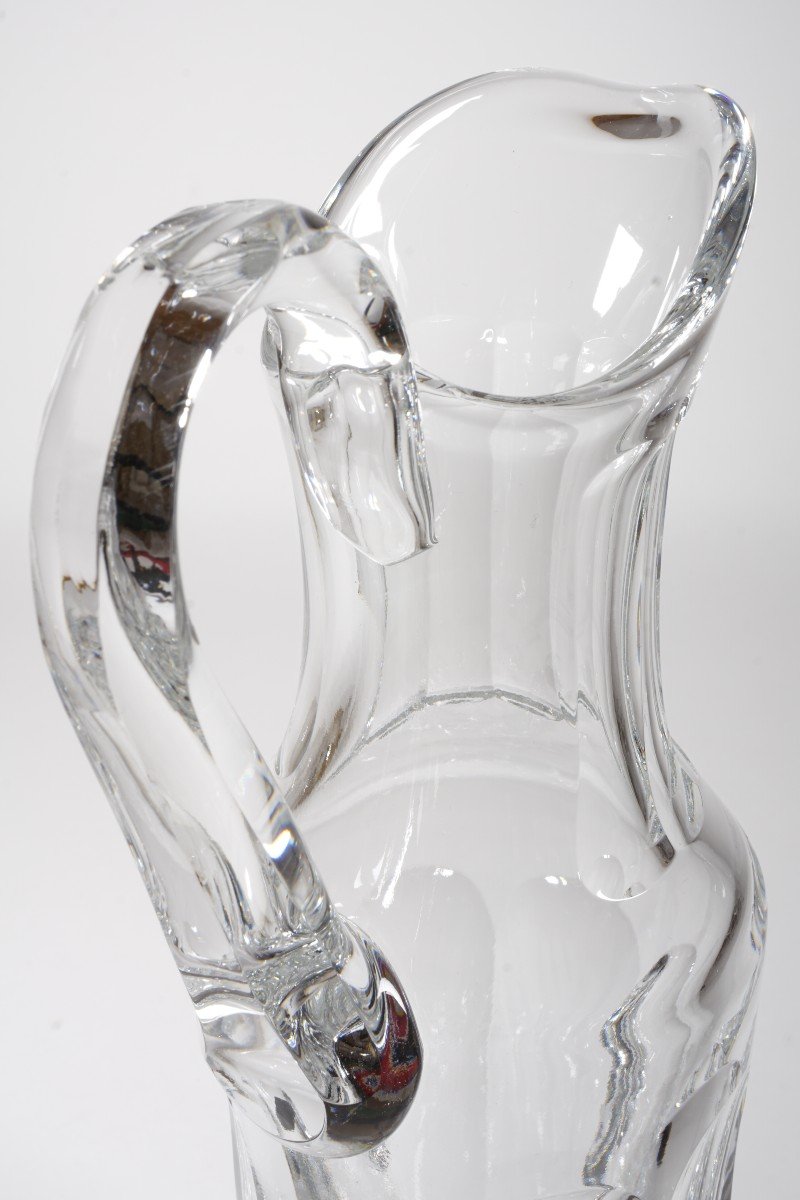 Water Jug, Pitcher, Ewer Saint Louis Chambord Crystal-photo-2