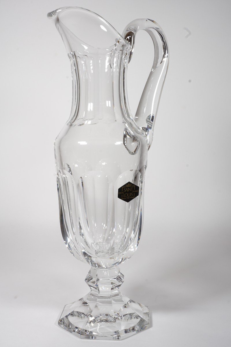 Water Jug, Pitcher, Ewer Saint Louis Chambord Crystal-photo-2