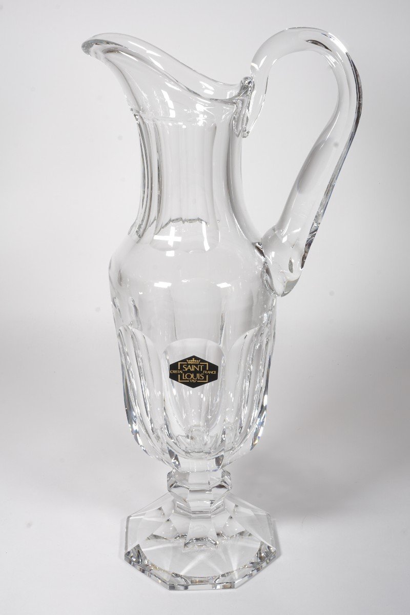 Water Jug, Pitcher, Ewer Saint Louis Chambord Crystal