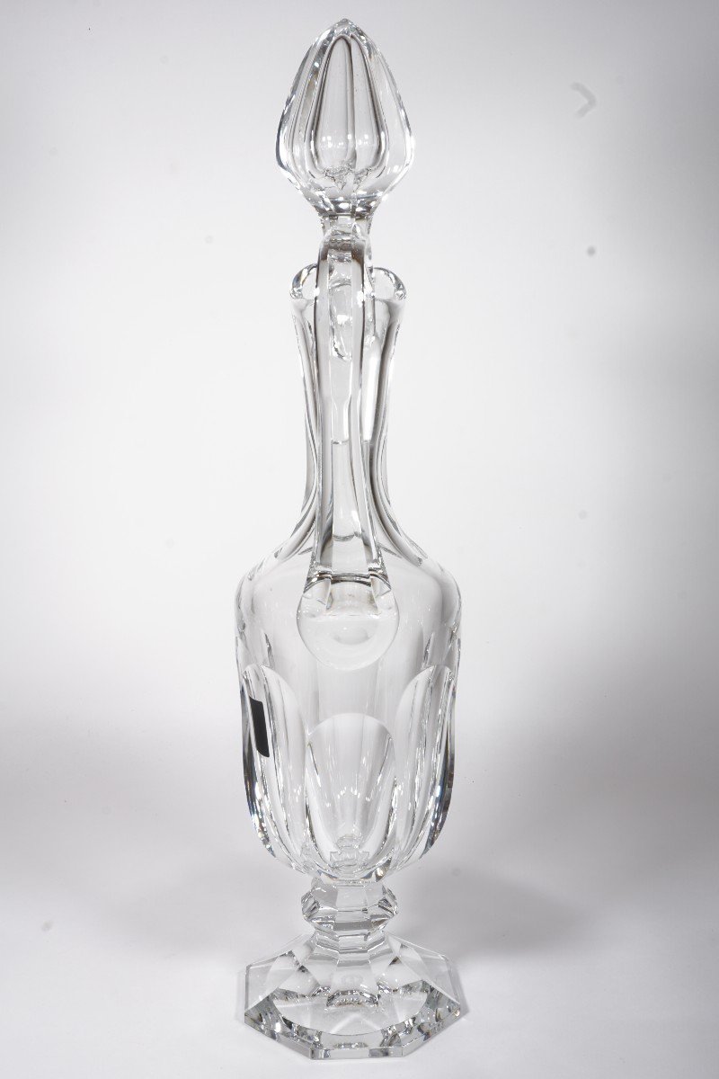 Wine Jug, Carafe, Stoppered Ewer Saint Louis Chambord Crystal-photo-1