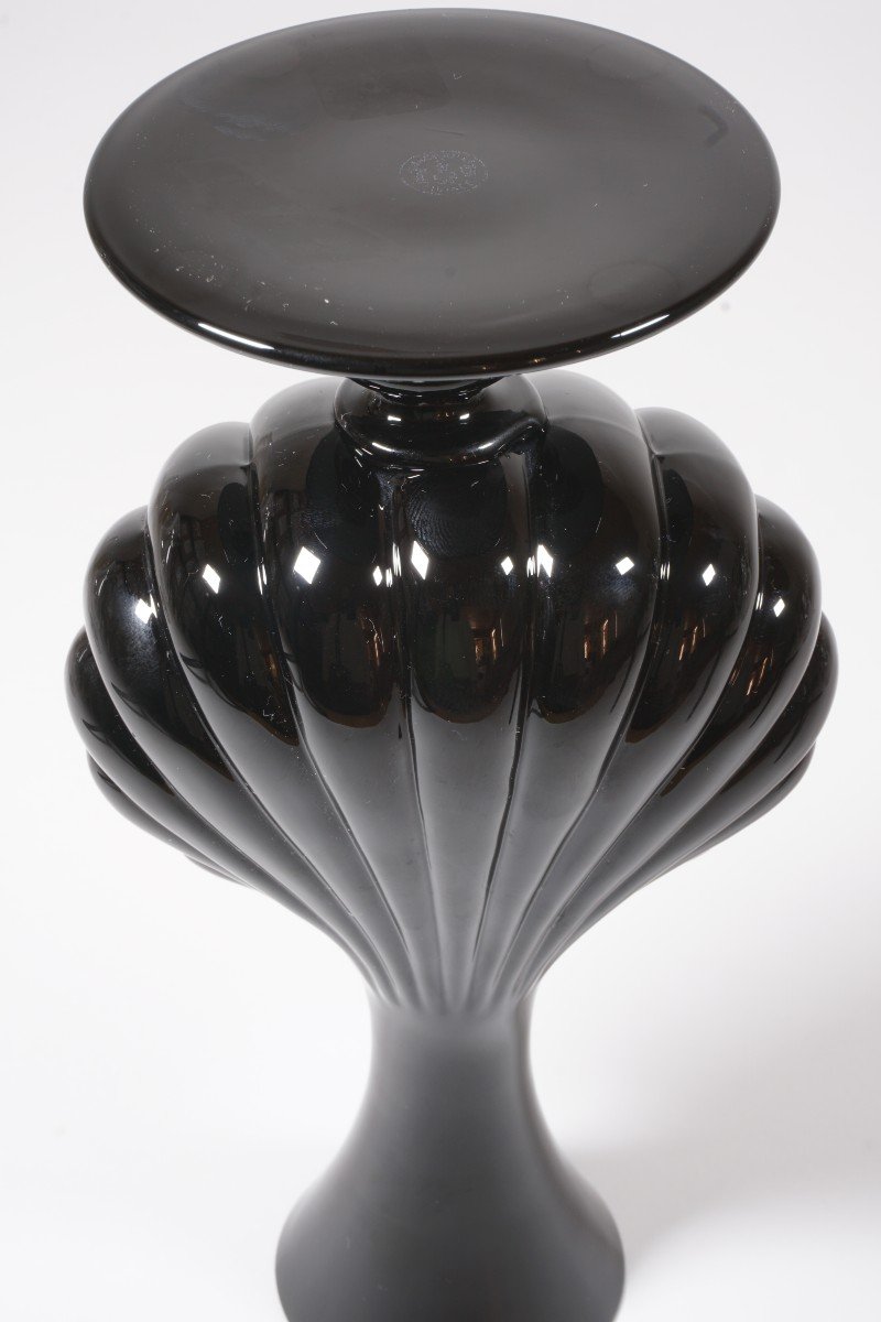 Vase Soliflore Cristal Noir Baccarat Primevere-photo-1