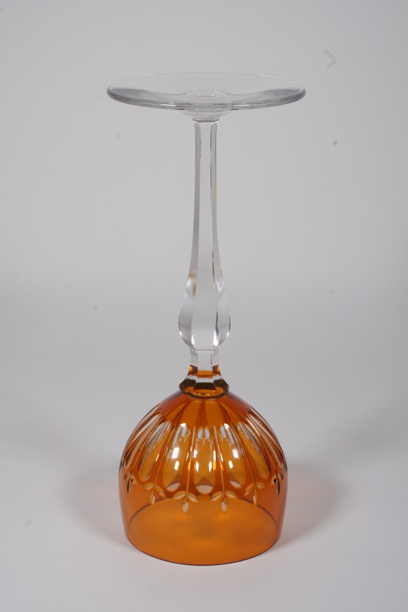 Rhine Wine Glass, Roemer Crystal Baccarat Orange-photo-3