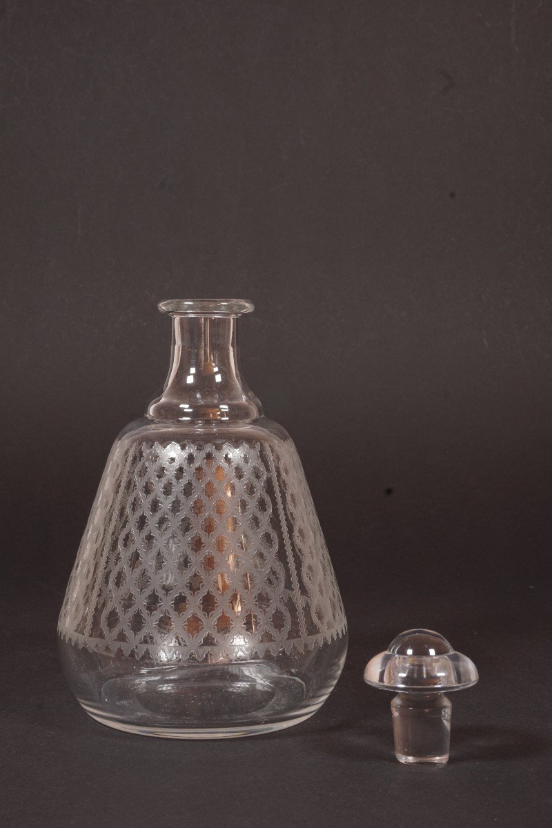 Carafon, petite carafe, flacon Cristal Baccarat Bruxelles, Alhambra-photo-3