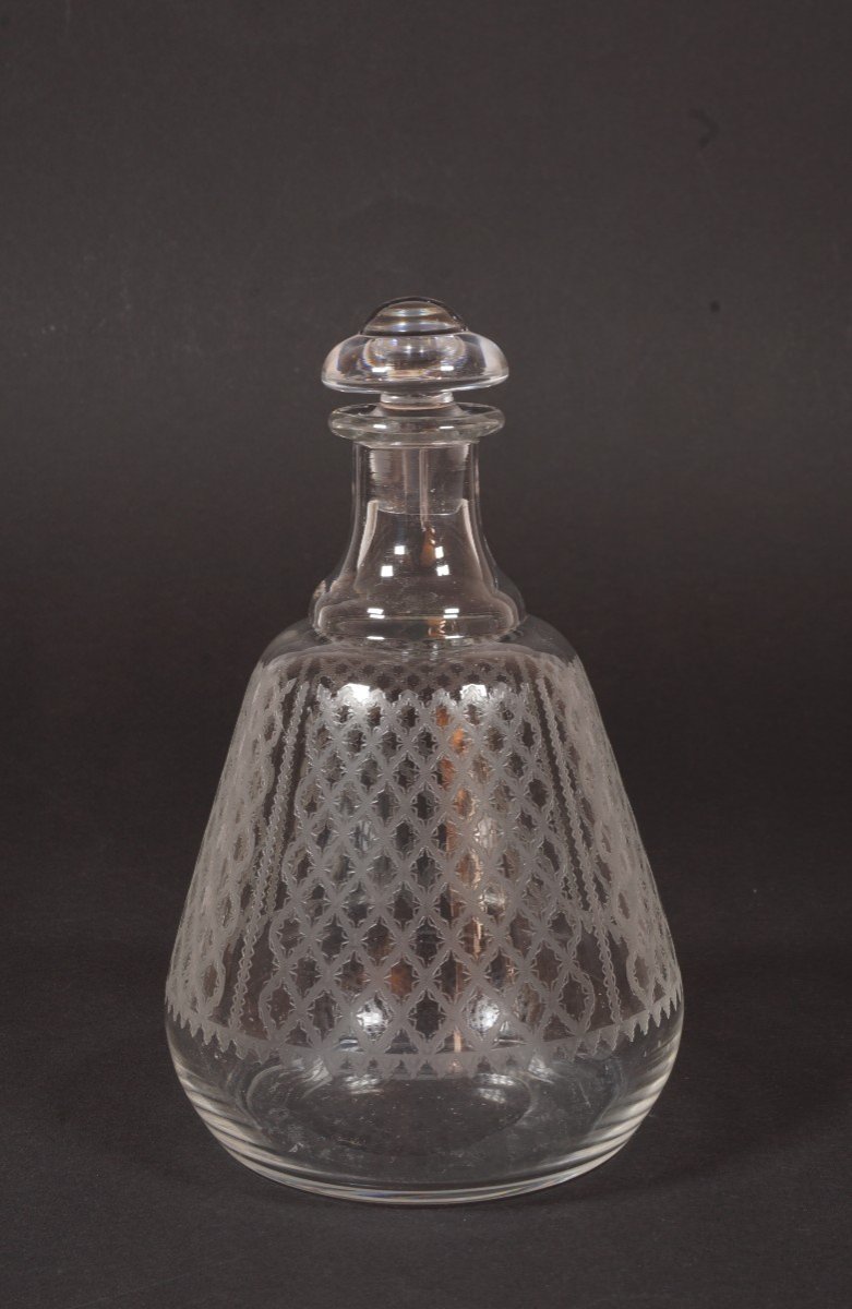 Carafon, petite carafe, flacon Cristal Baccarat Bruxelles, Alhambra