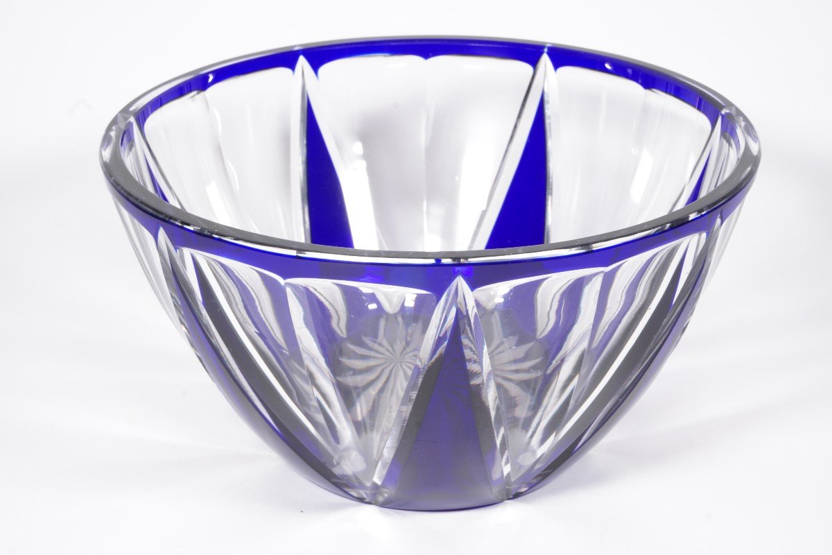 Vase, Decorative Bowl Crystal Saint Louis Blue-photo-2