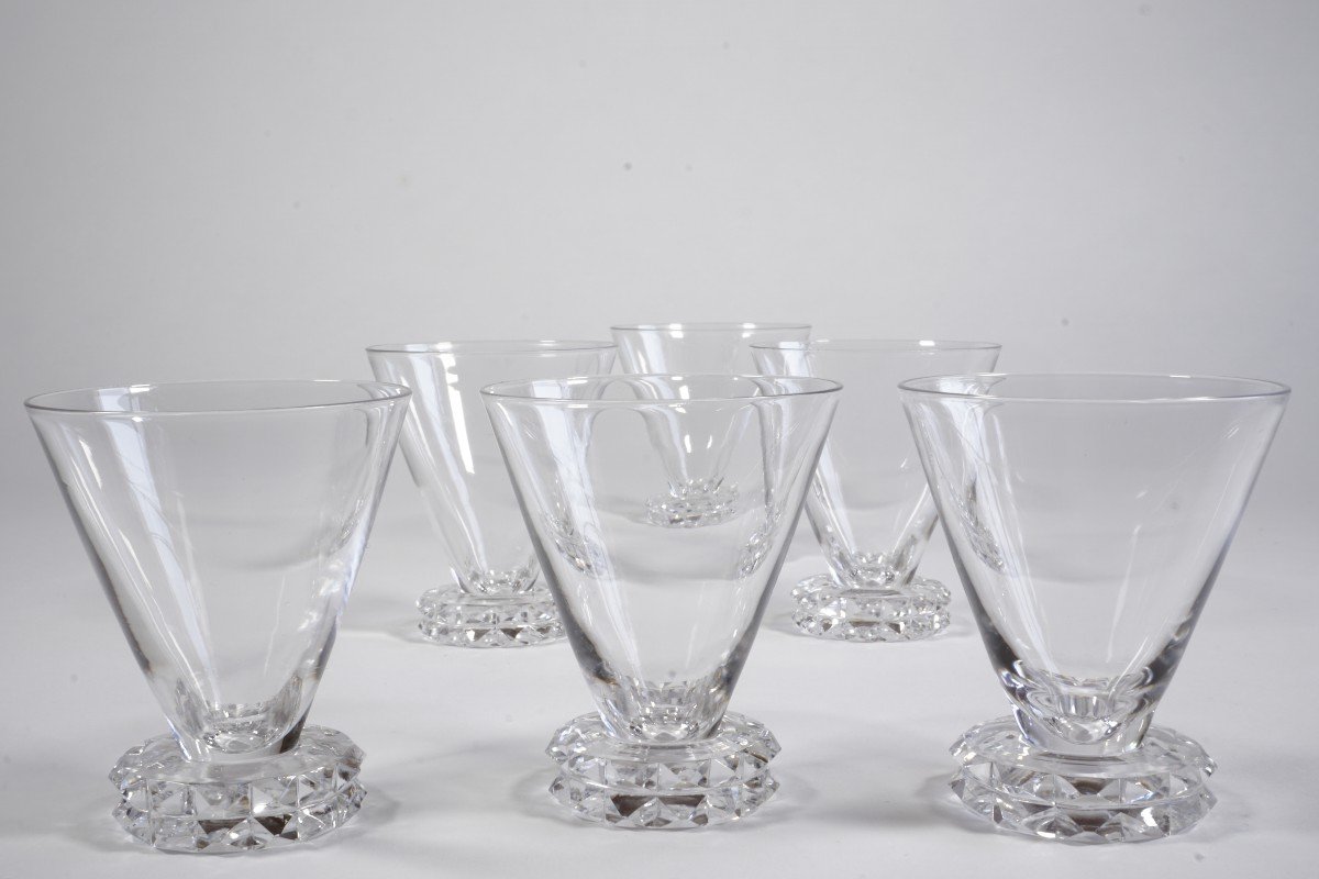 6 Verres à Apéritif Cristal Saint Louis Diamant