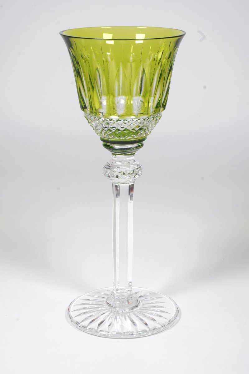 Saint Louis Tommy Crystal Porto Glass Chartreuse Green