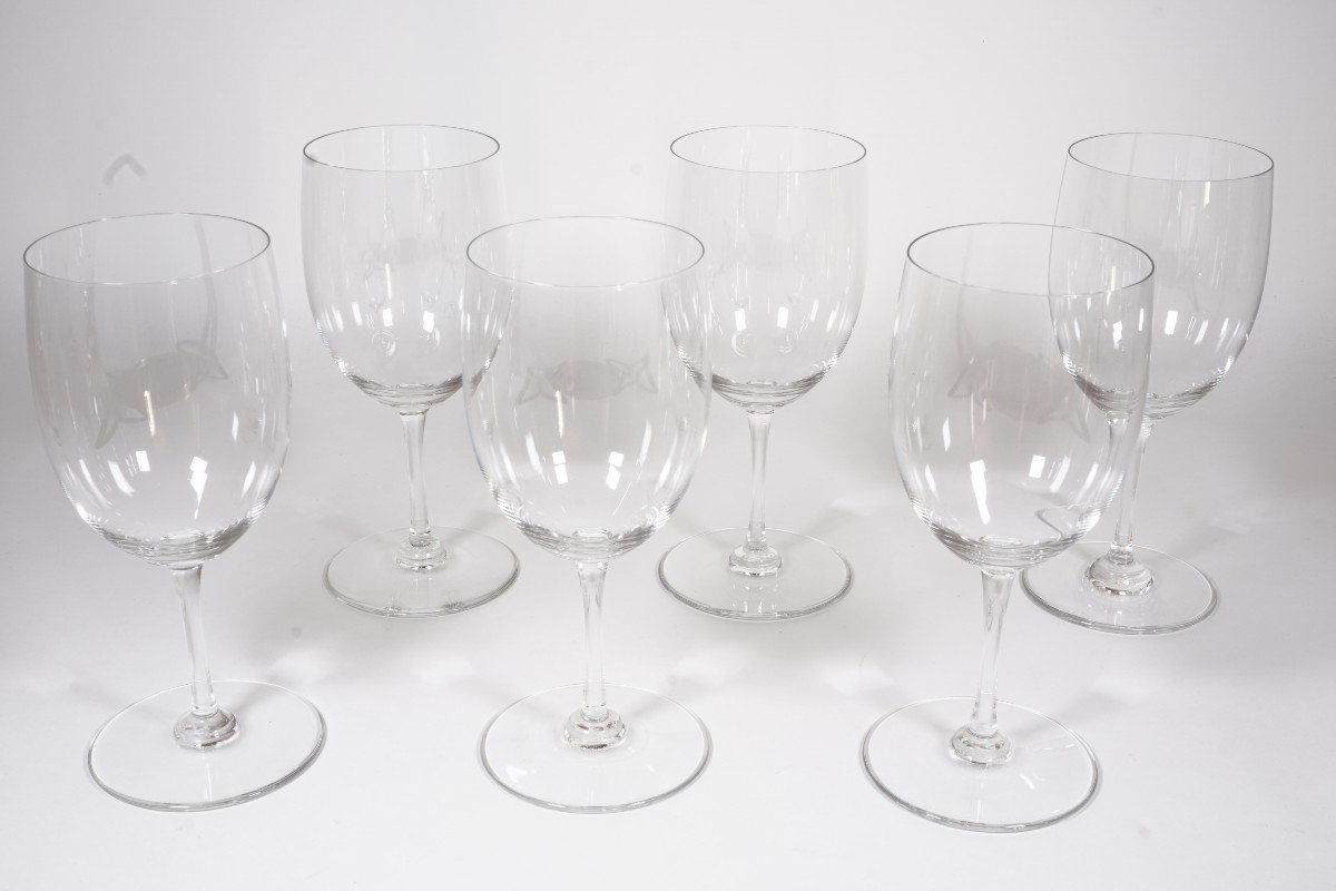 6 verres à eau N°2 Cristal Baccarat Perfection-photo-4