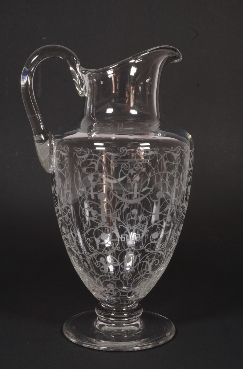 Water Jug, Water Carafe, Baccarat Michelangelo Crystal-photo-2