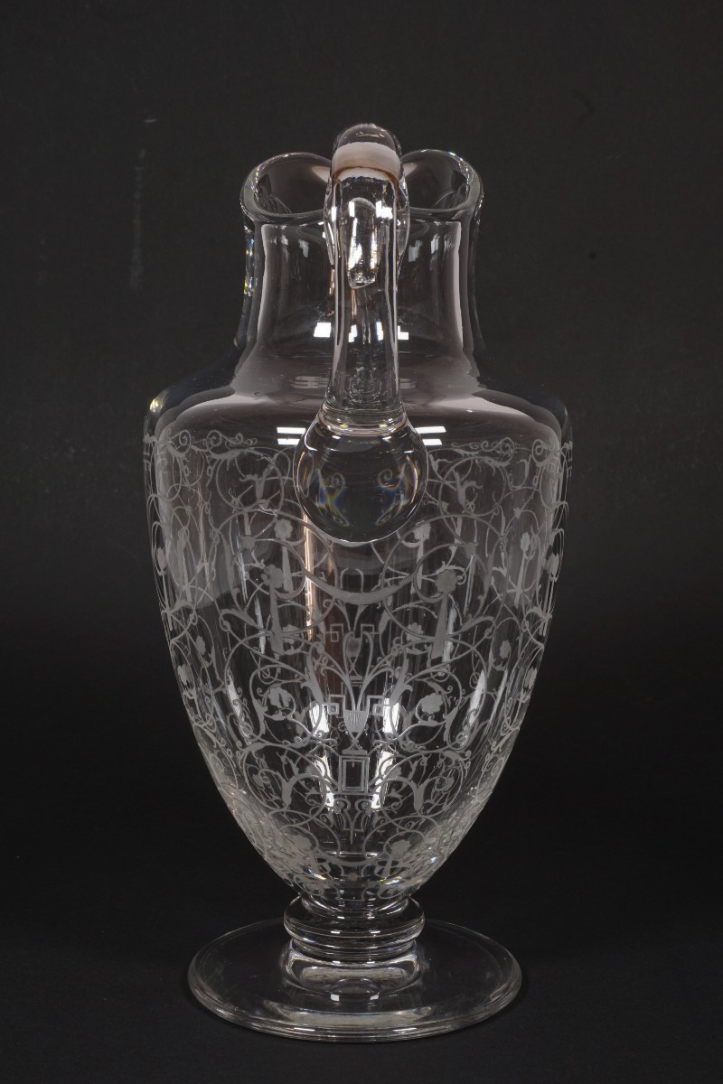 Water Jug, Water Carafe, Baccarat Michelangelo Crystal-photo-2