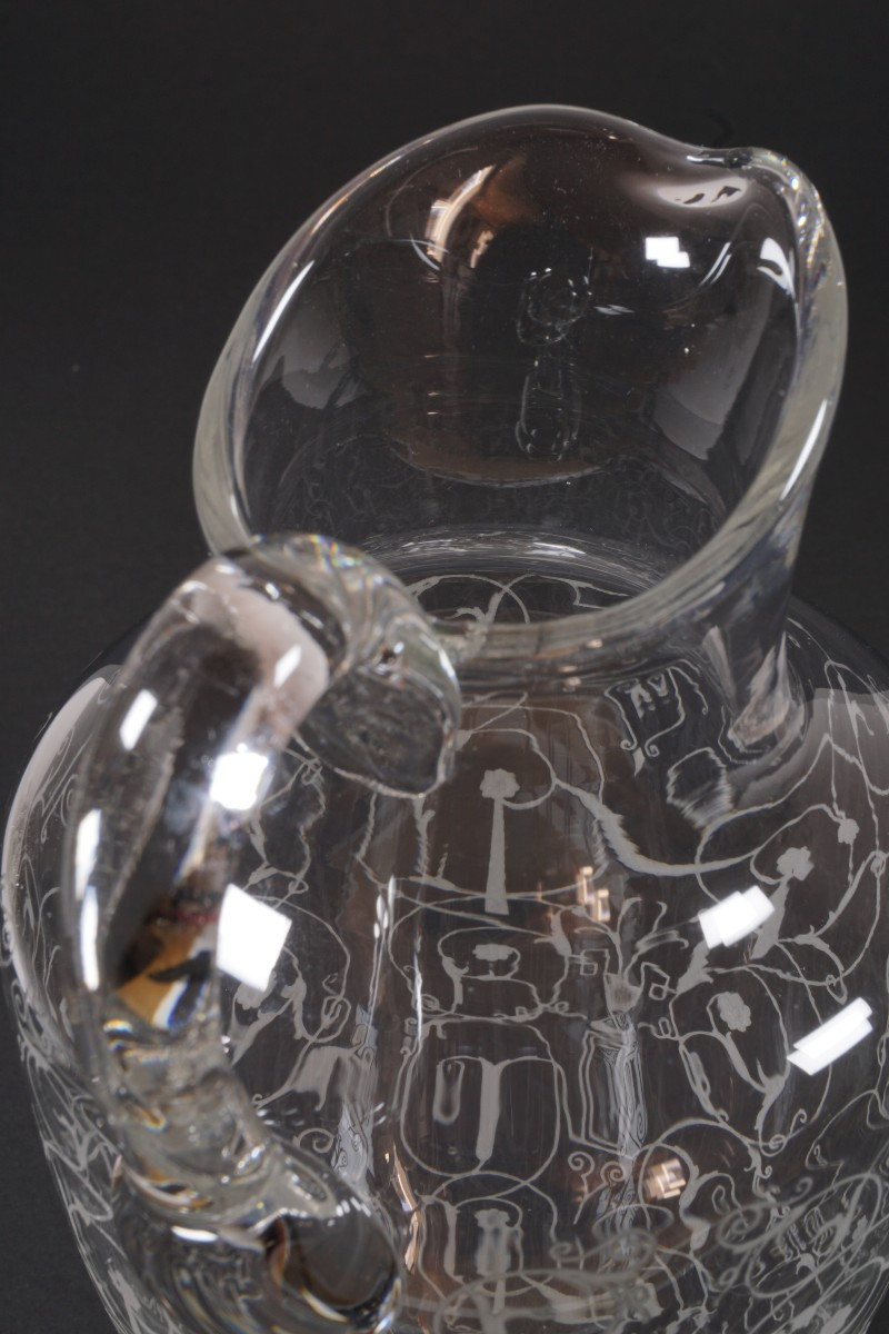 Water Jug, Water Carafe, Baccarat Michelangelo Crystal-photo-3