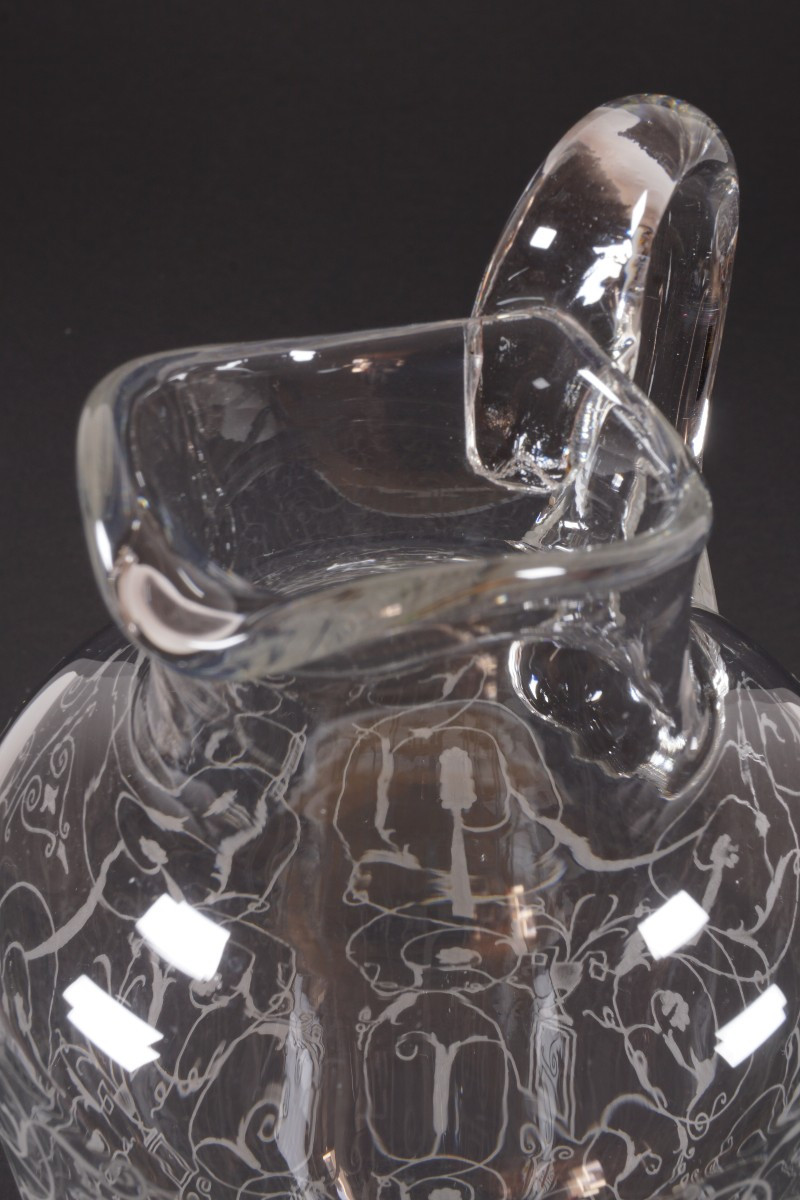 Water Jug, Water Carafe, Baccarat Michelangelo Crystal-photo-4