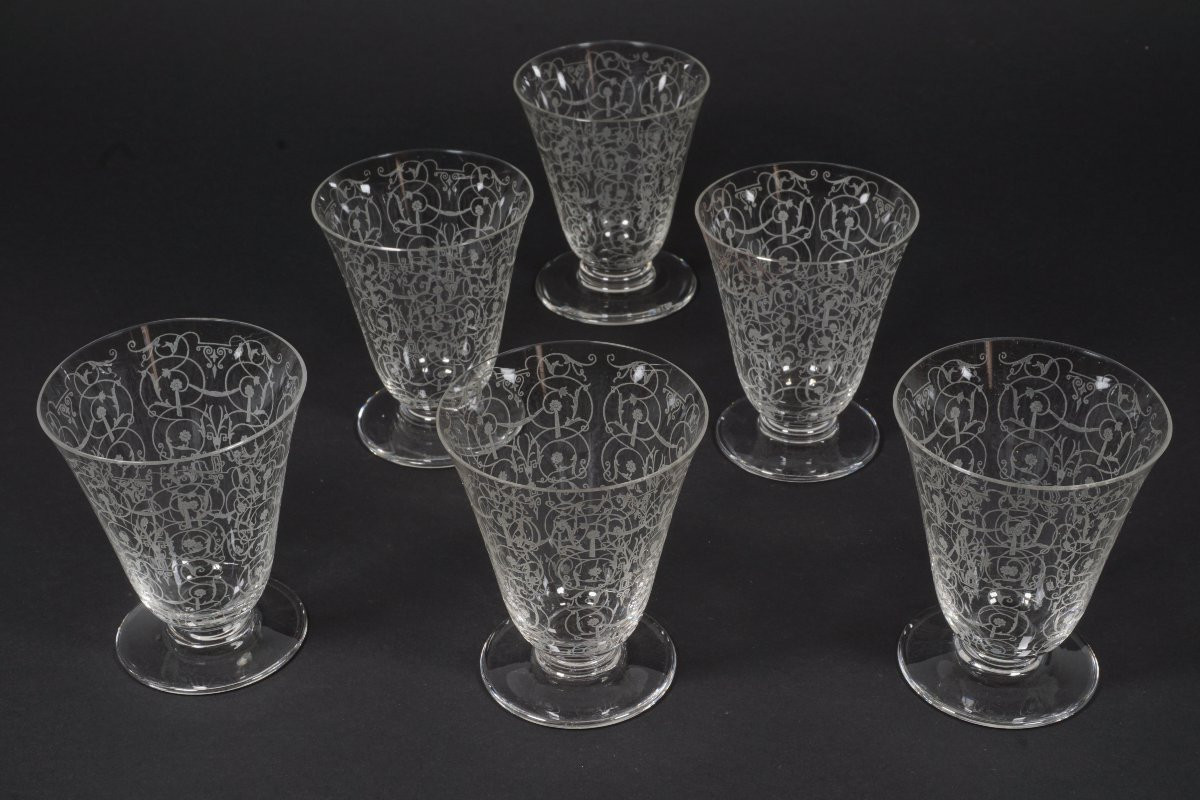 6 Verres N°4 Cristal Baccarat Michelangelo, Michelange-photo-2