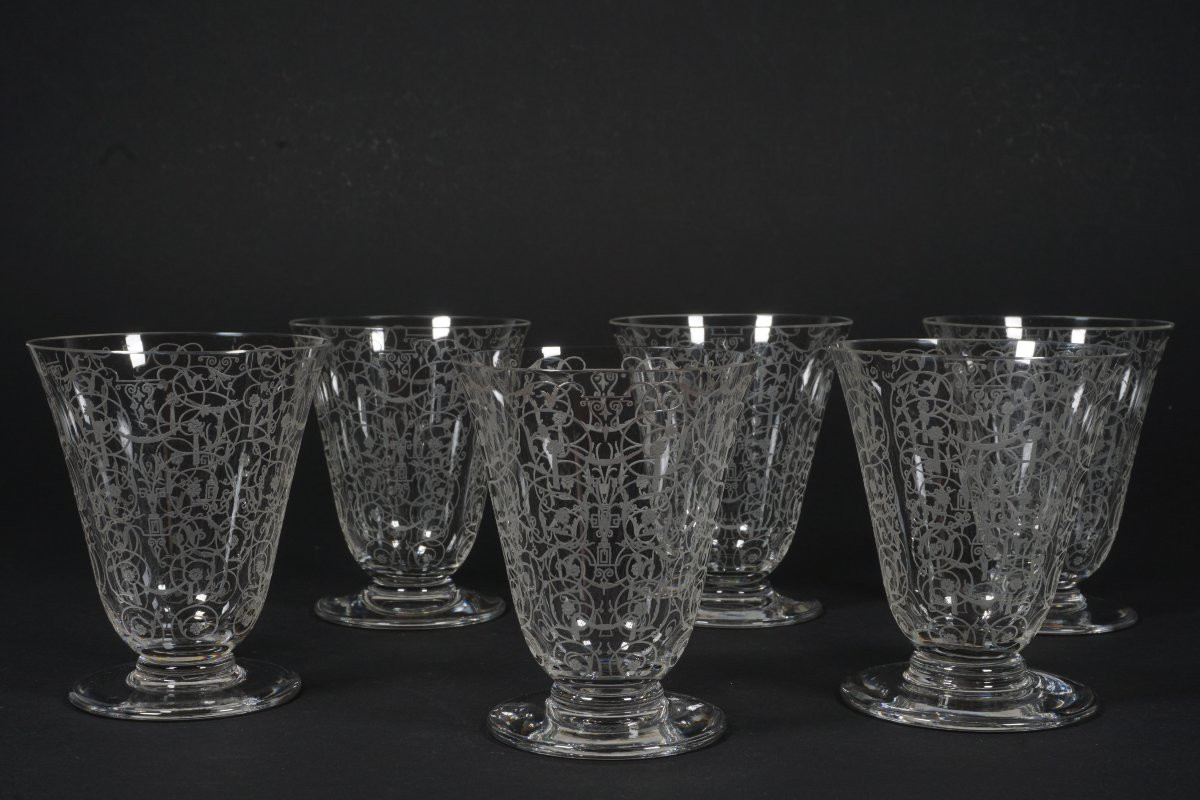 6 Verres N°4 Cristal Baccarat Michelangelo, Michelange-photo-3