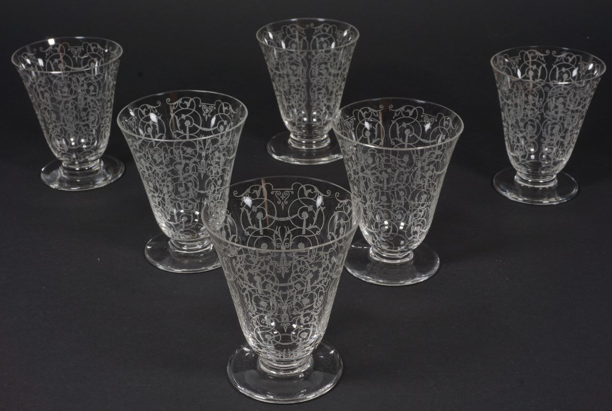 6 Verres N°4 Cristal Baccarat Michelangelo, Michelange