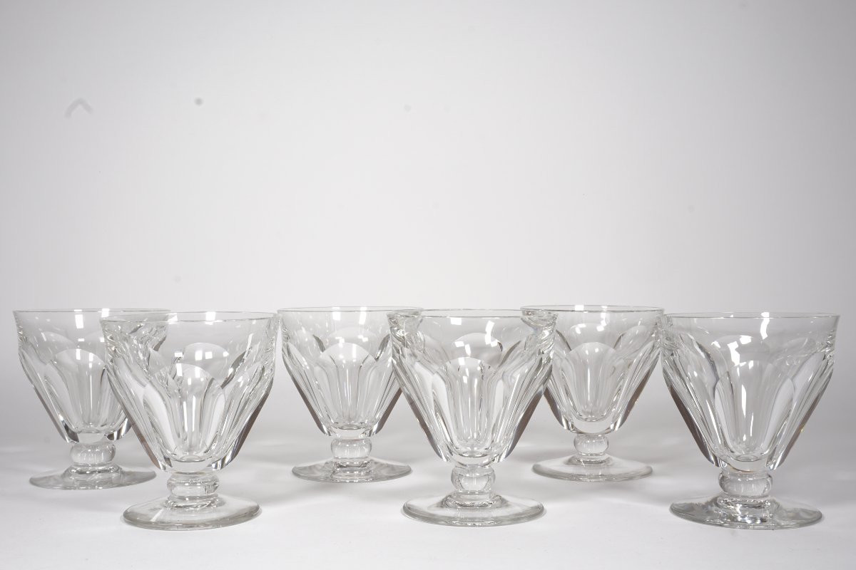 6 Glasses No. 4 Cristal Baccarat Talleyrand, Harcourt-photo-2