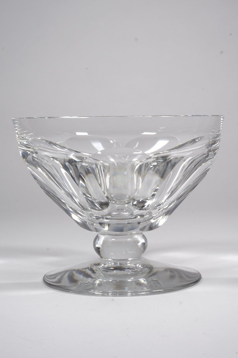 6 Baccarat Talleyrand , Harcourt Crystal Champagne Glasses-photo-2