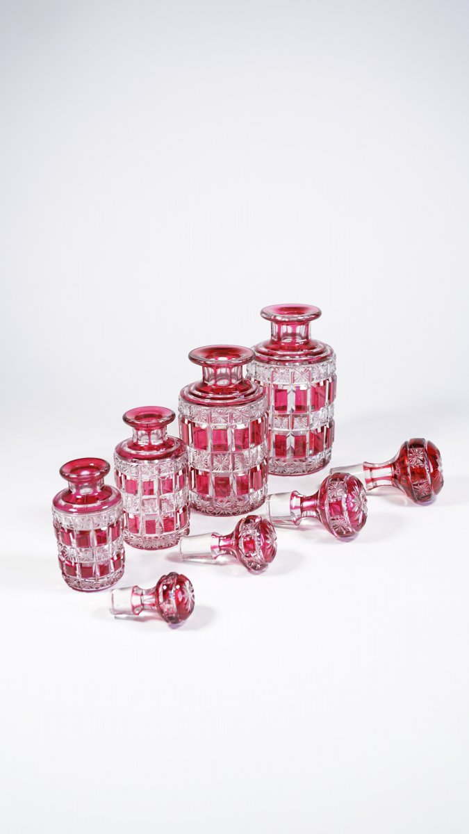 Red Rich Baccarat Crystal Toilet Bottles-photo-2