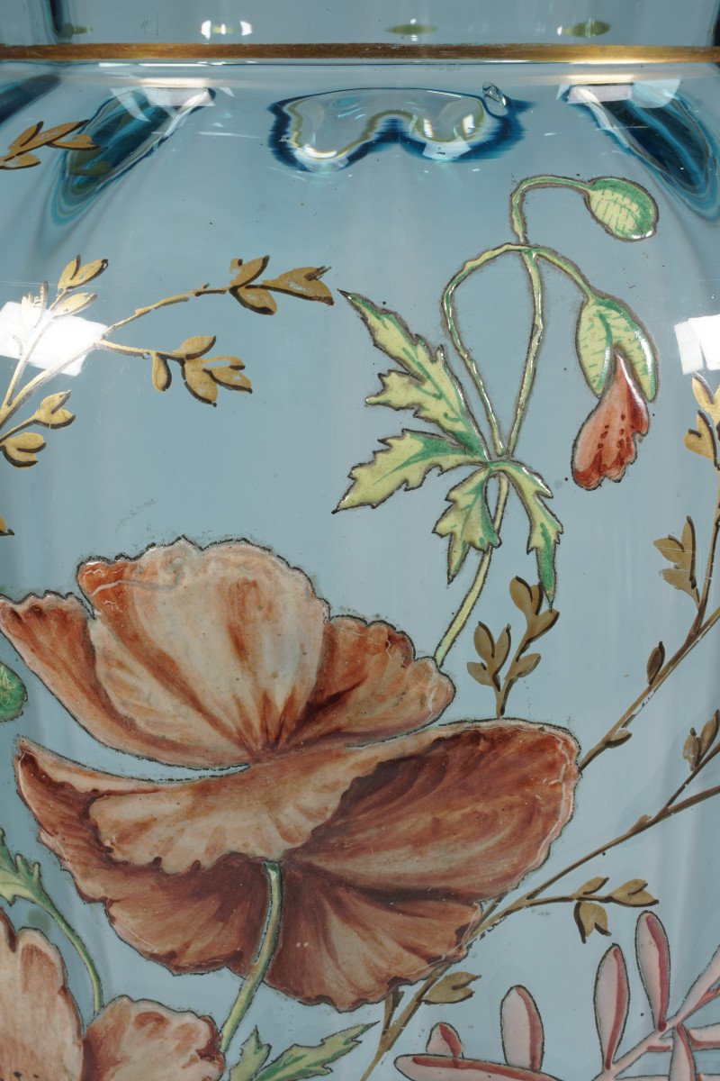 Enamelled Vase Circa 1900-photo-3