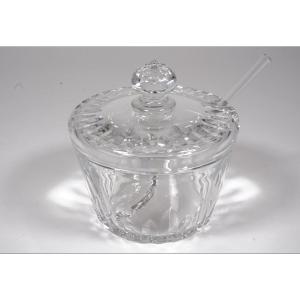 Jam Pot, Sugar Bowl Baccarat Crystal 