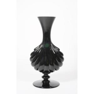 Vase Soliflore Cristal Noir Baccarat Primevere