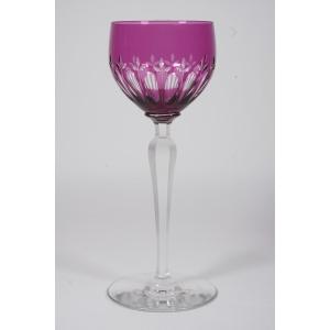 Verre à Vin Du Rhin, Roemer Cristal Baccarat Améthyste