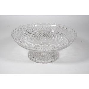 Baccarat Crystal Dessert Cup Moulé Diamants Biseaux