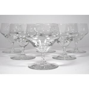 6 Verres Apéritif Verre Daum Nancy