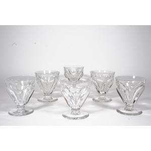 6 Porto Glasses, Baccarat Talleyrand , Harcourt Crystal