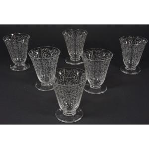 6 Verres N°4 Cristal Baccarat Michelangelo, Michelange