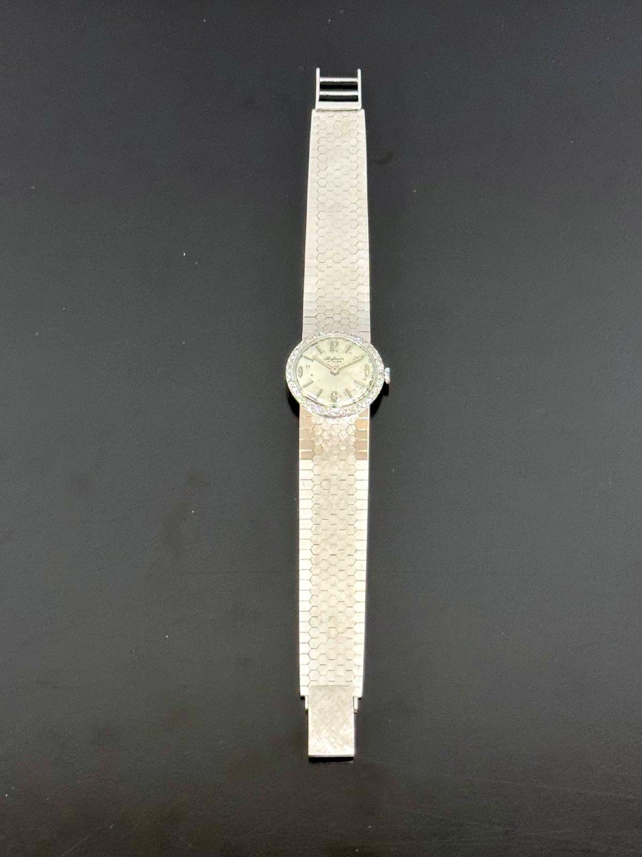  Montre De Luxe En Or Gris  Avec Diamants-photo-4