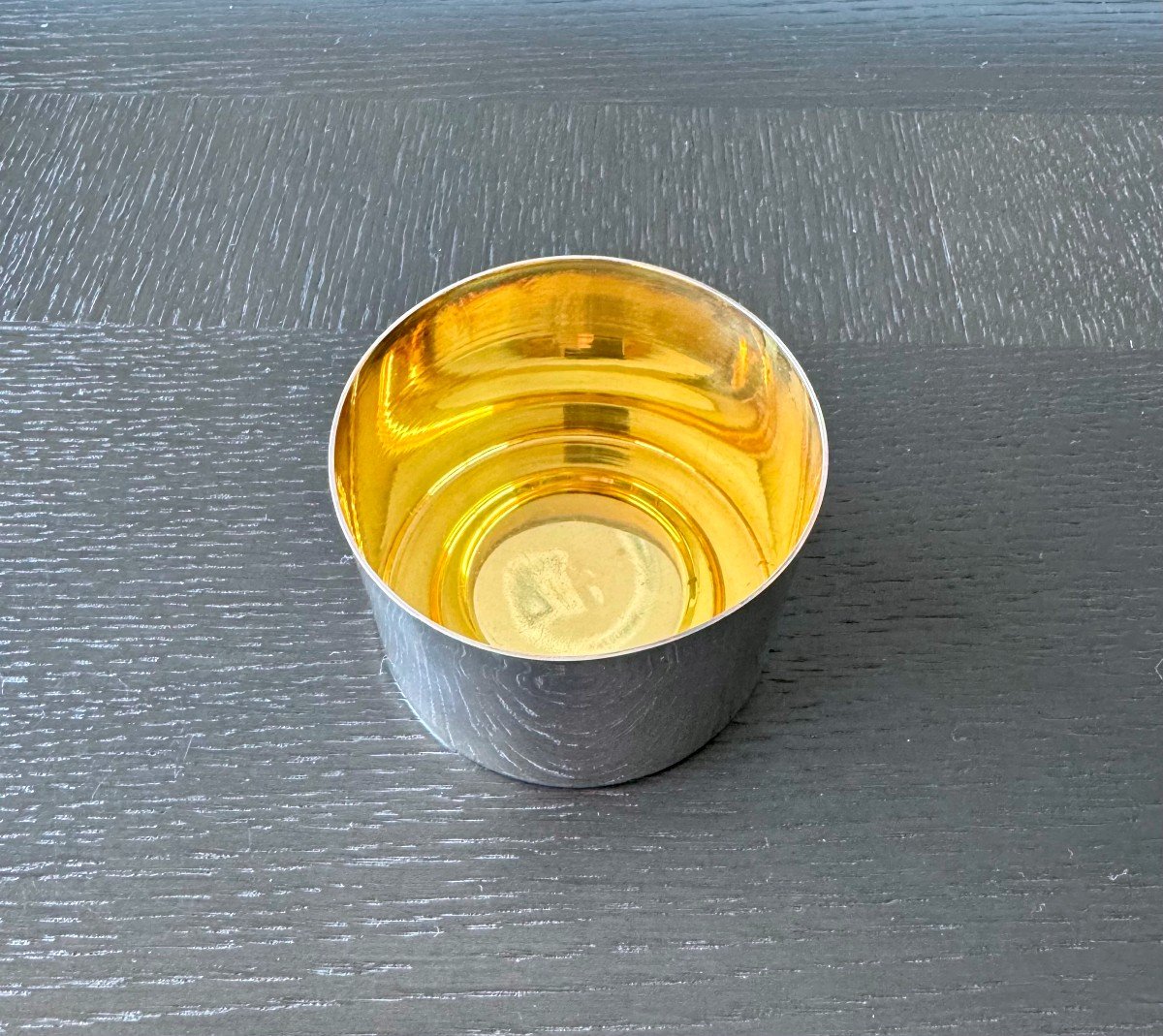 Solid Silver Bowl With Gold Interior