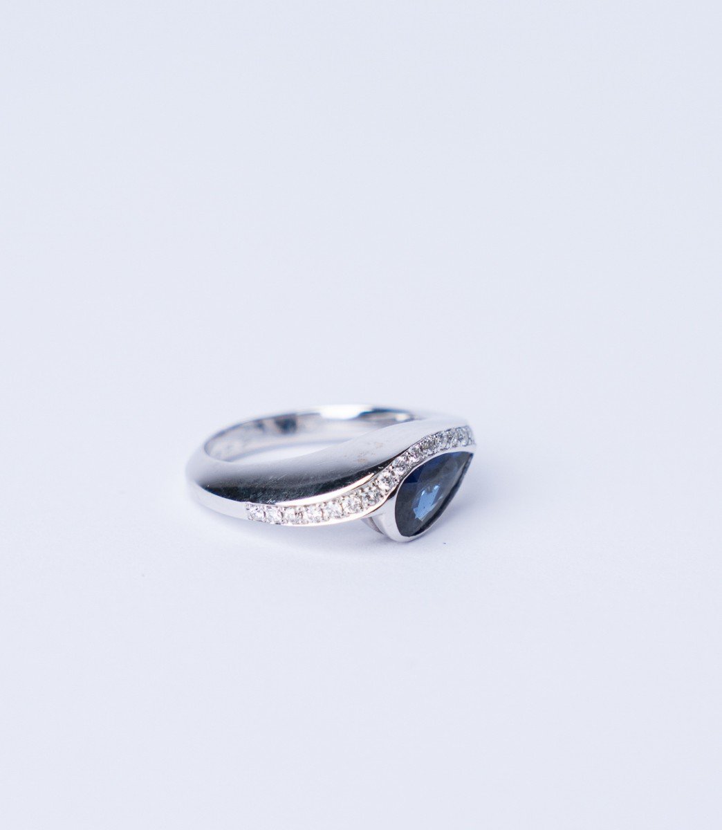 Ring  Sapphires & Diamonds -photo-2