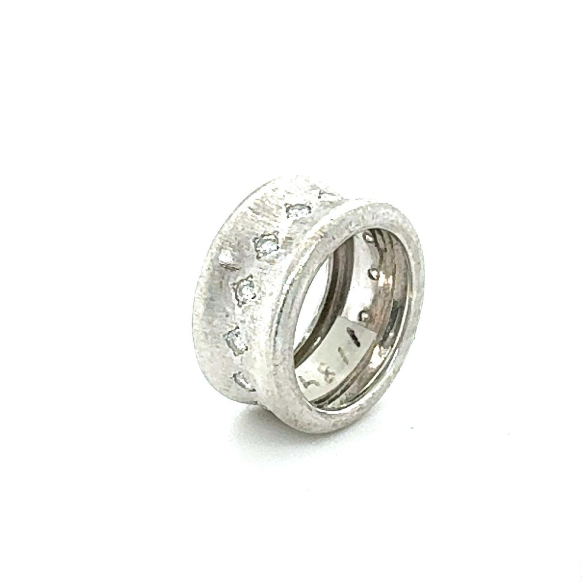 Bague en Or Blanc avec Diamants -photo-2