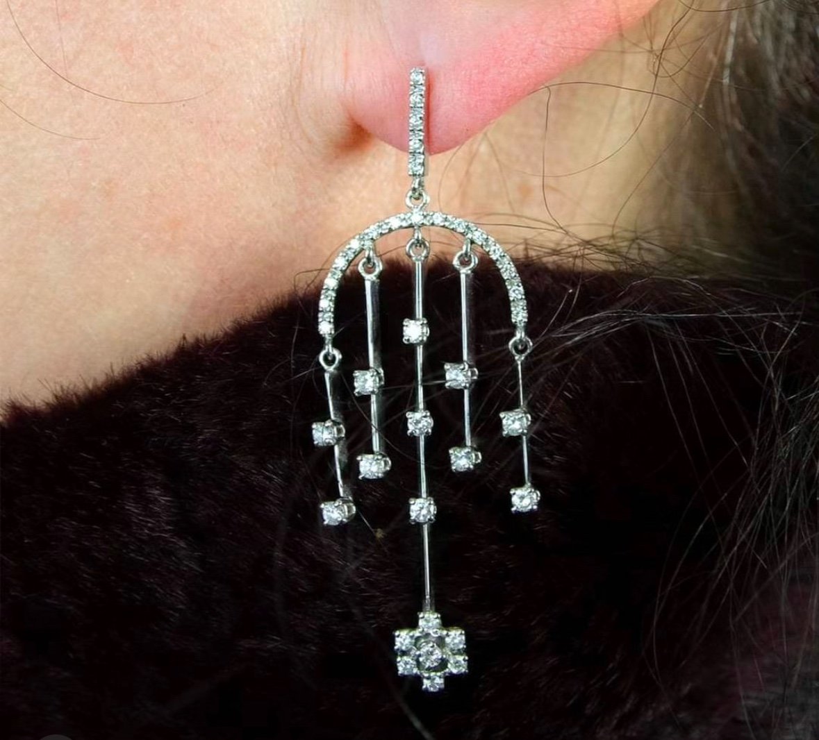 Boucles D’oreilles En Diamants 