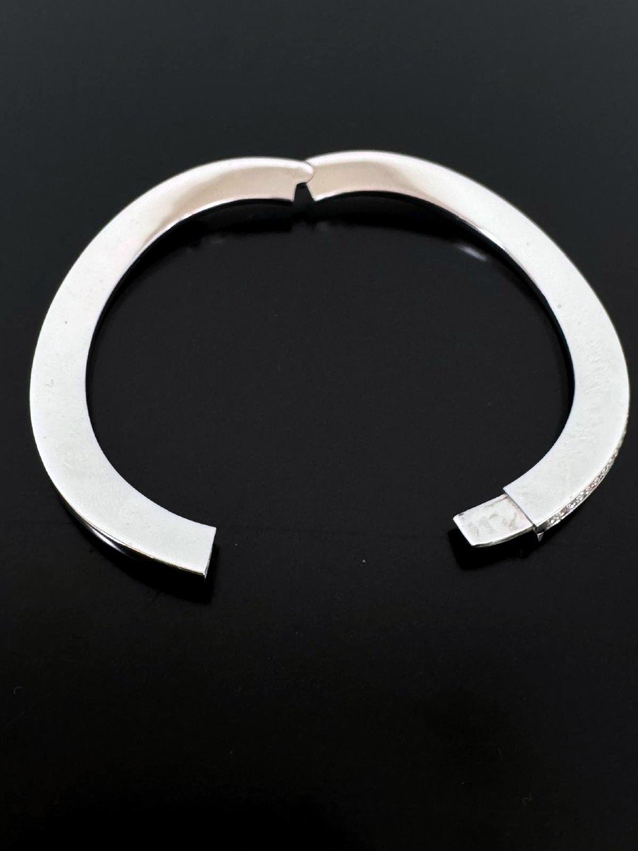 "Bracelet Or Blanc 18kt. & Diamant" -photo-2