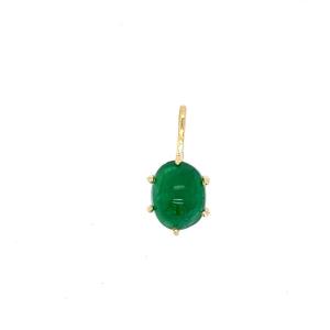 Gold And Green Stone Pendant