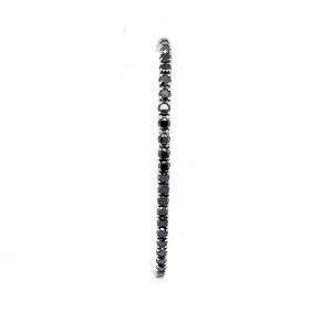 18kt White Gold Bracelet Set With Black Diamonds