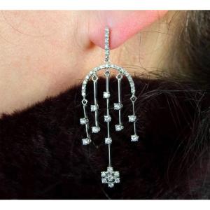 Boucles D’oreilles En Diamants 