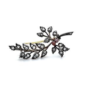 Branch & Diamonds Brooch