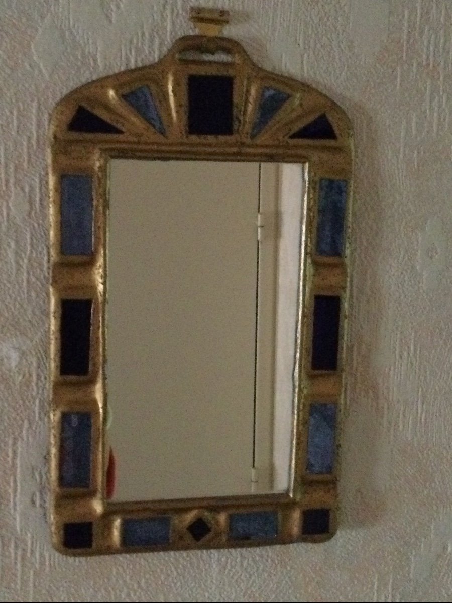 Miroir En Talosel et Verreries Couleurs -photo-4