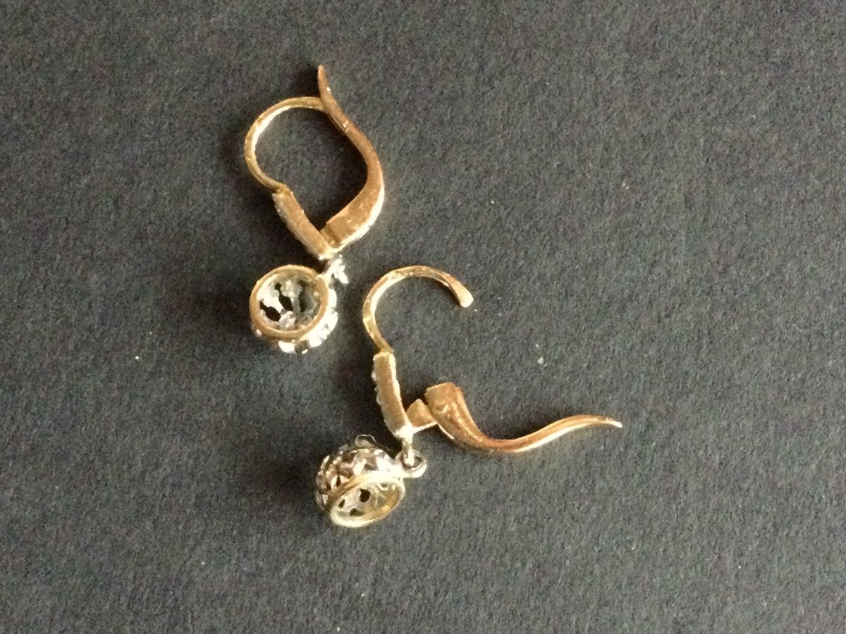 Xlx Gold And Diamond Sleeper Earrings-photo-3