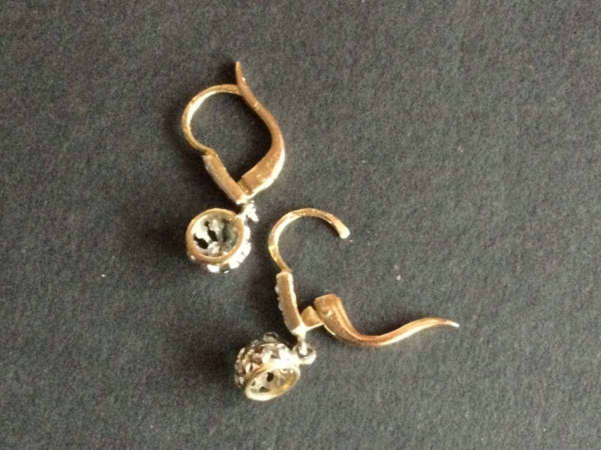 Xlx Gold And Diamond Sleeper Earrings-photo-4