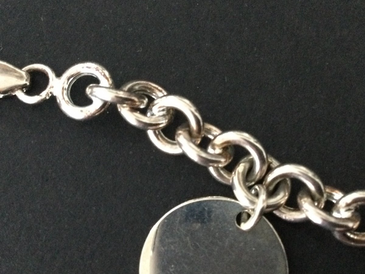 Bracelet Argent Avec Médailles Pendeloques -photo-3