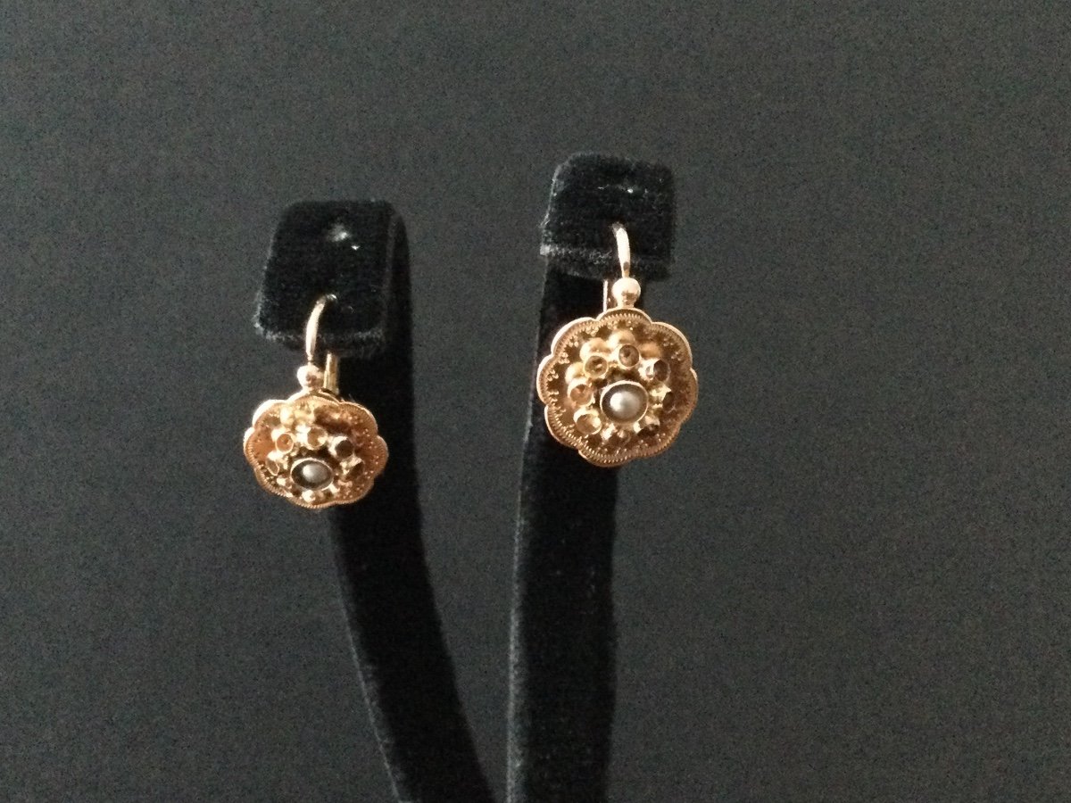 Boucles D’oreilles Dormeuses Or Napoléon lll