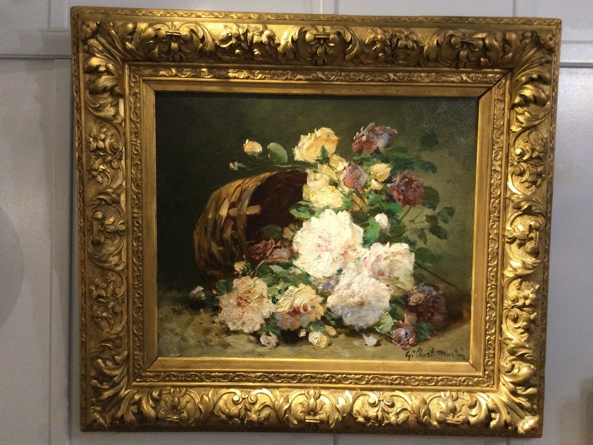 Flower Basket By Charles Gilbert Martin