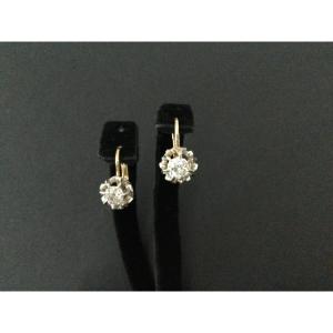 Gold And Brilliant Sleeper Earrings XIX