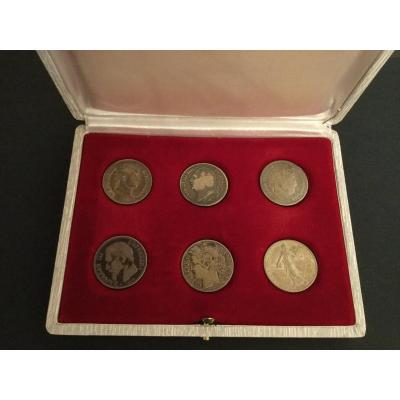 Coffret Pièces De 1 Francs En Argent 