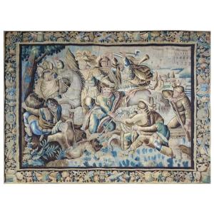 Felletin Tapestry History Of Alexander The Great - Passage Du Granique